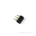 Conector de encabezado femenino reclumbente negro de 2.54 mm